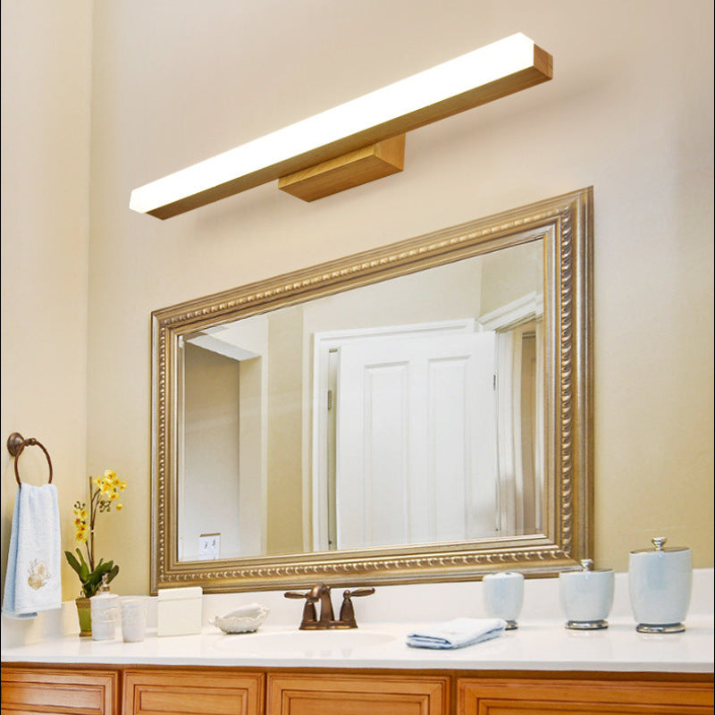 Arisha Modern Minimalist Linear Wooden Wall Lamp, Wood/Walnut - Neutralighting