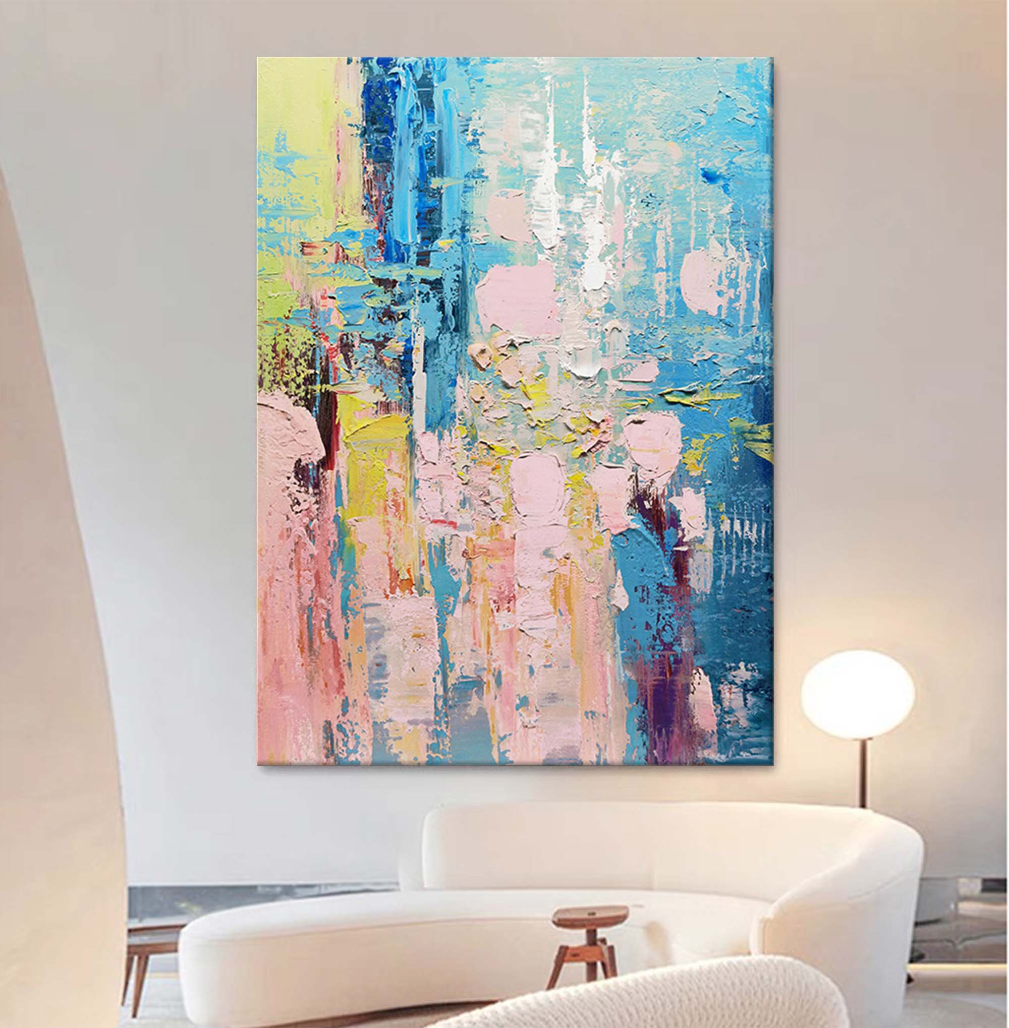 Abstract Canvas Art AB026 - Neutralighting