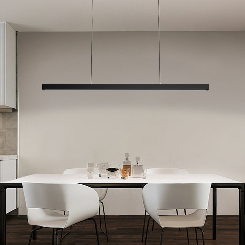 Orva Minimalist Classic Black & White Linear Pendant Light - Neutralighting