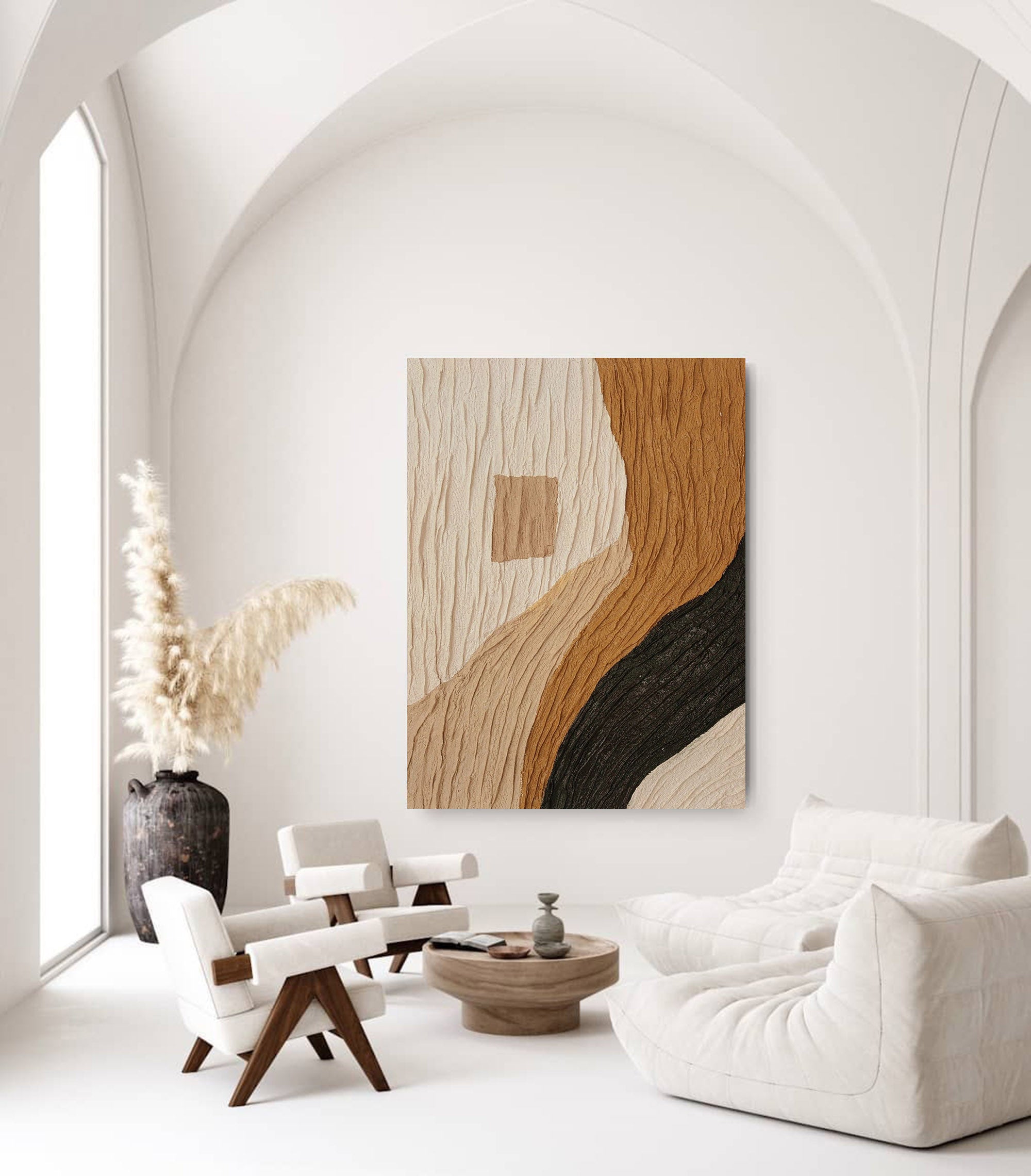 Plaster Art Texture Painting TX004 - Neutralighting