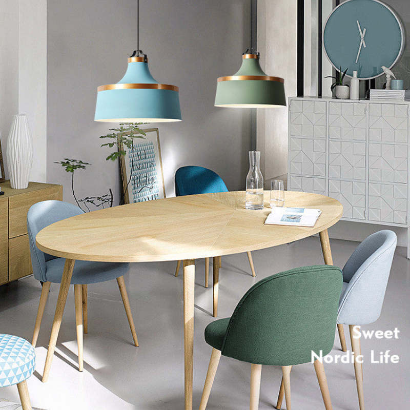 Valentina Modern Colorful Single Pendant Light, Metal Shade - Neutralighting