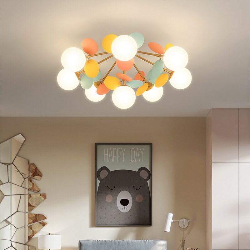 Nexen Multicolored Flower Branch Chandelier Living Room - Neutralighting