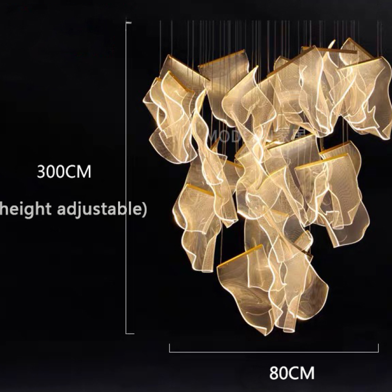 Arisha Luxury Artistic Chandelier, Gold - Neutralighting
