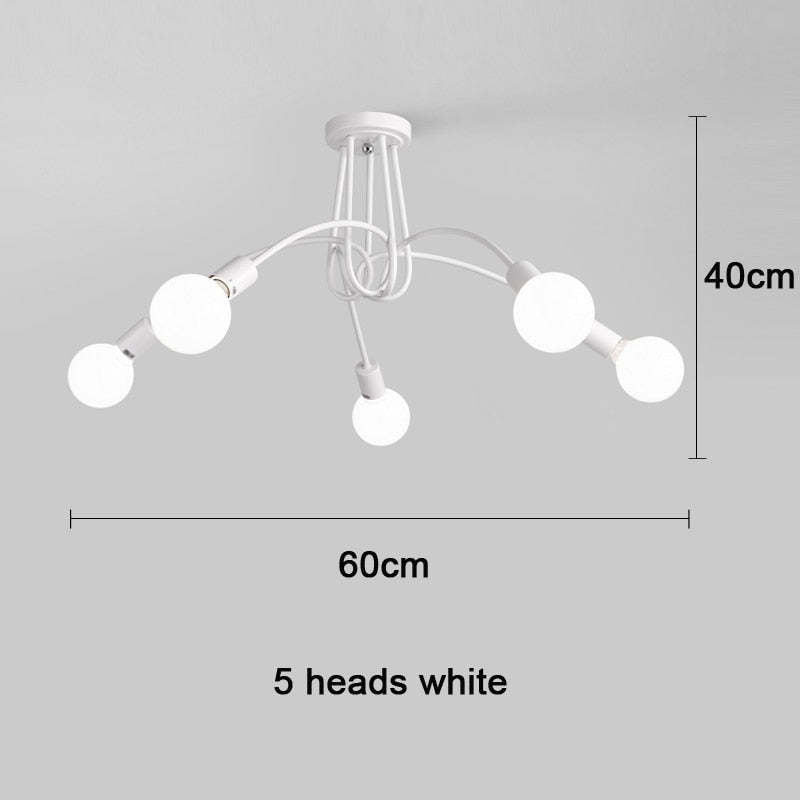 Arisha Modern Linear Curve Metal Ceiling Light, Dining Room/Living Room - Neutralighting
