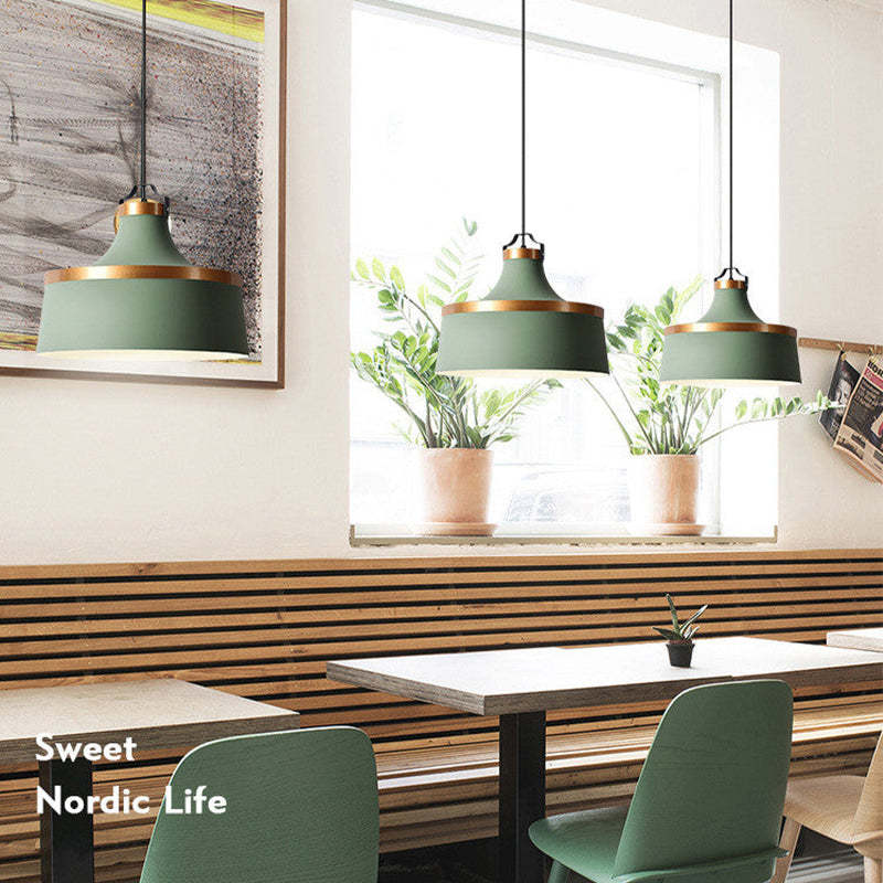 Valentina Modern Colorful Single Pendant Light, Metal Shade - Neutralighting