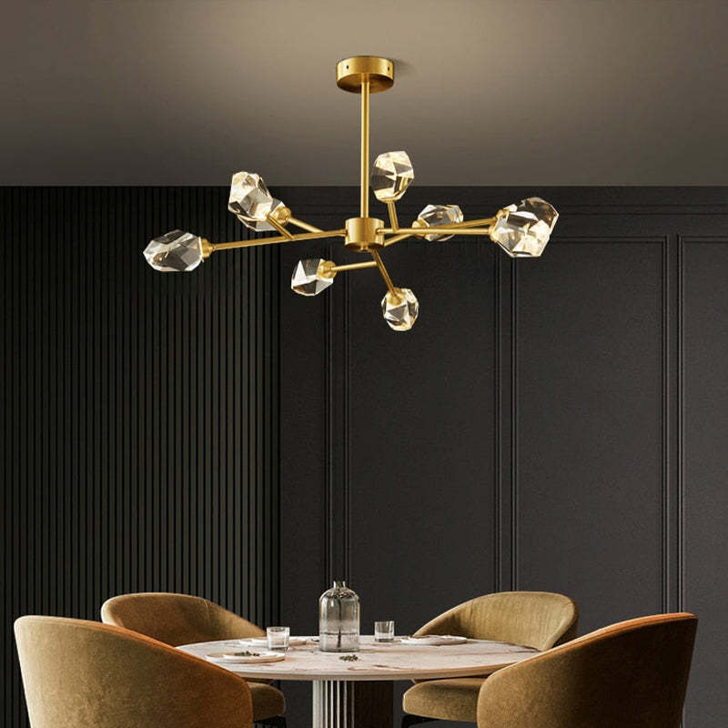 Kristy Luxurious Crystal Chandelier Living Room Golden - Neutralighting