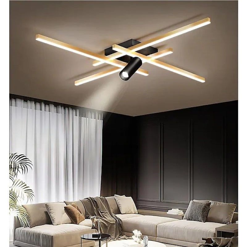 Arisha Metal Geometric Shape Dimmable LED Ceiling Light With Spot Light - Neutralighting