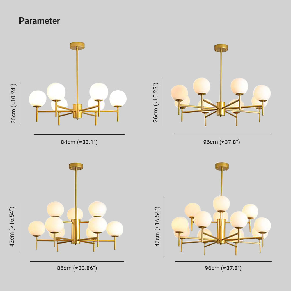 Silva Modern Globe Bubble Metal/Glass Pendant Light, Gold/Black - Neutralighting
