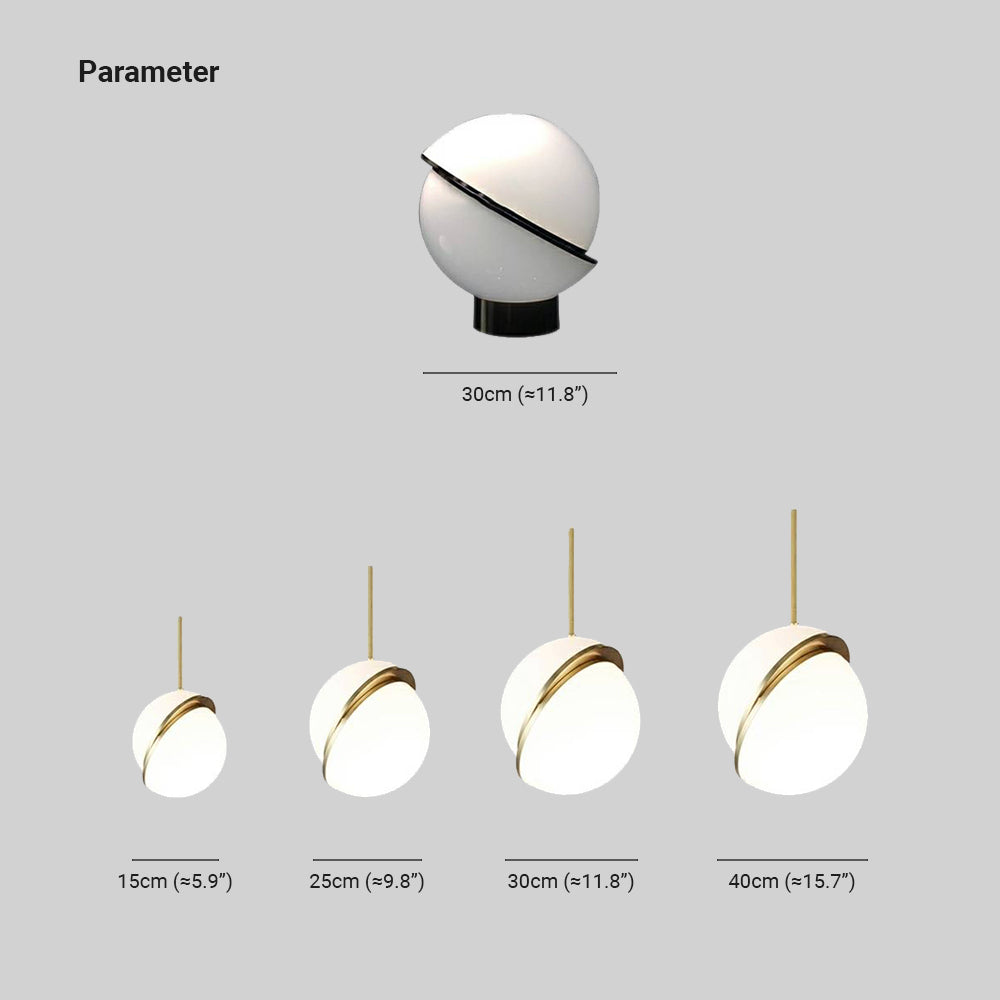 Valentina Simple Pendant Light, Gold & White - Neutralighting