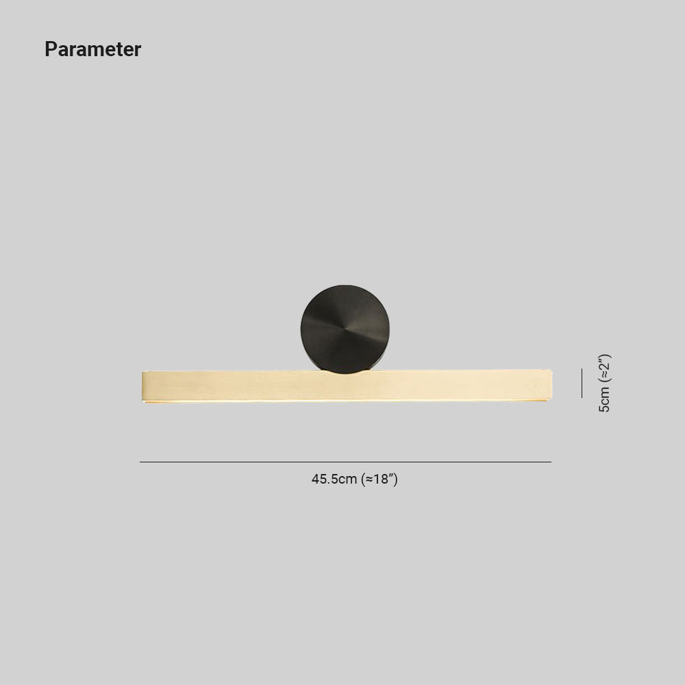 Arisha Modern Geometric Metal Wall Lamp, Black & Gold, Bedroom - Neutralighting