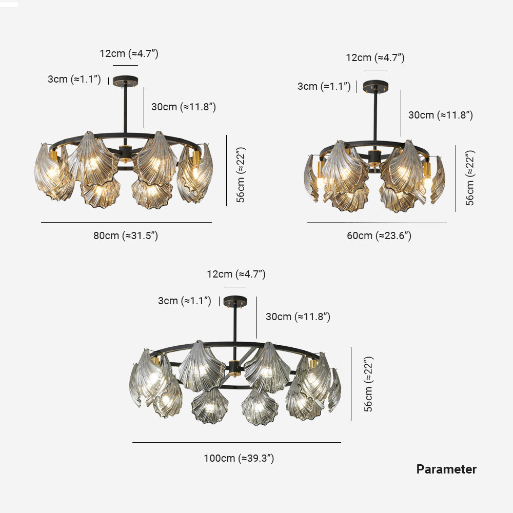 Kristy Modern Annular Metal And Glass Pendant Light, Black/Gold - Neutralighting