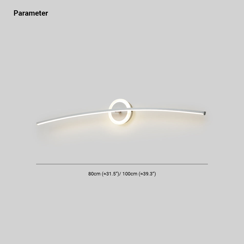 Arisha Modern Linear Metal Wall Lamp, White - Neutralighting