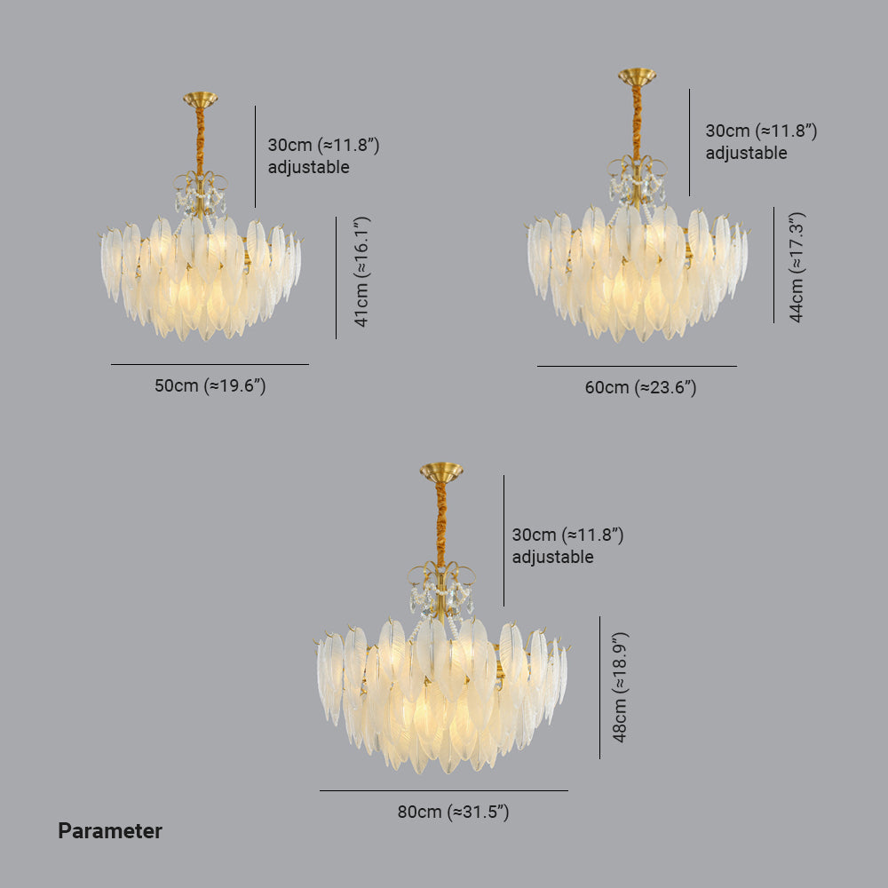 Kristy Elegant Pearl/Glass/Metal Chandelier, White - Neutralighting