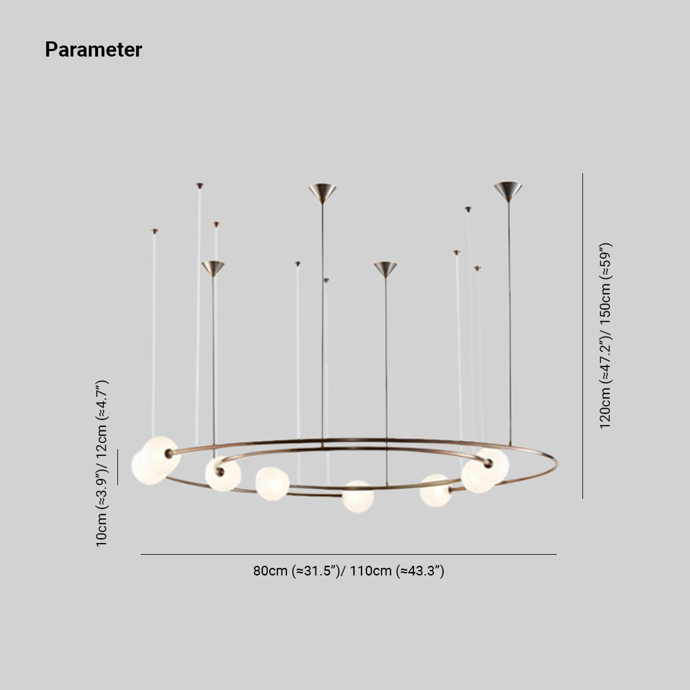 Valentina Modern Ring Metal Pendant Light, Black/Gold - Neutralighting