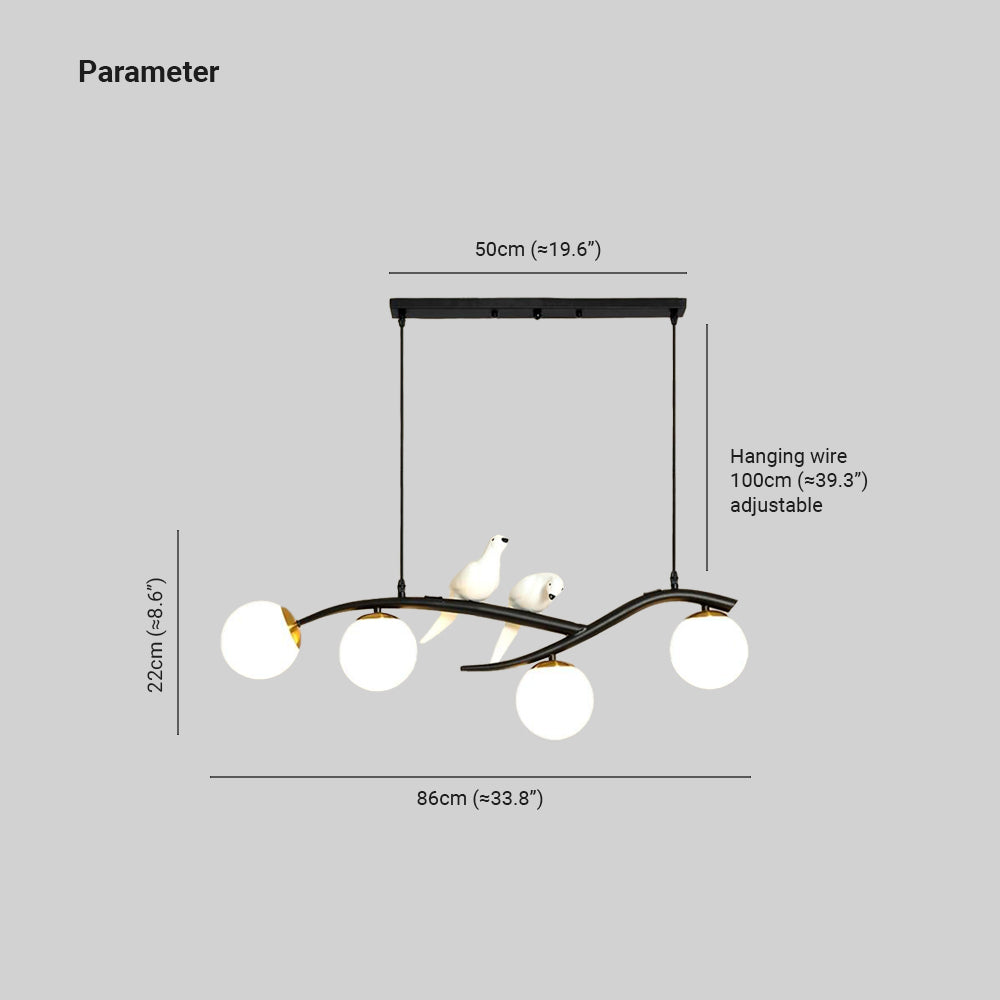 Arisha Mondern Bird Pendant Light, 2 Colour - Neutralighting