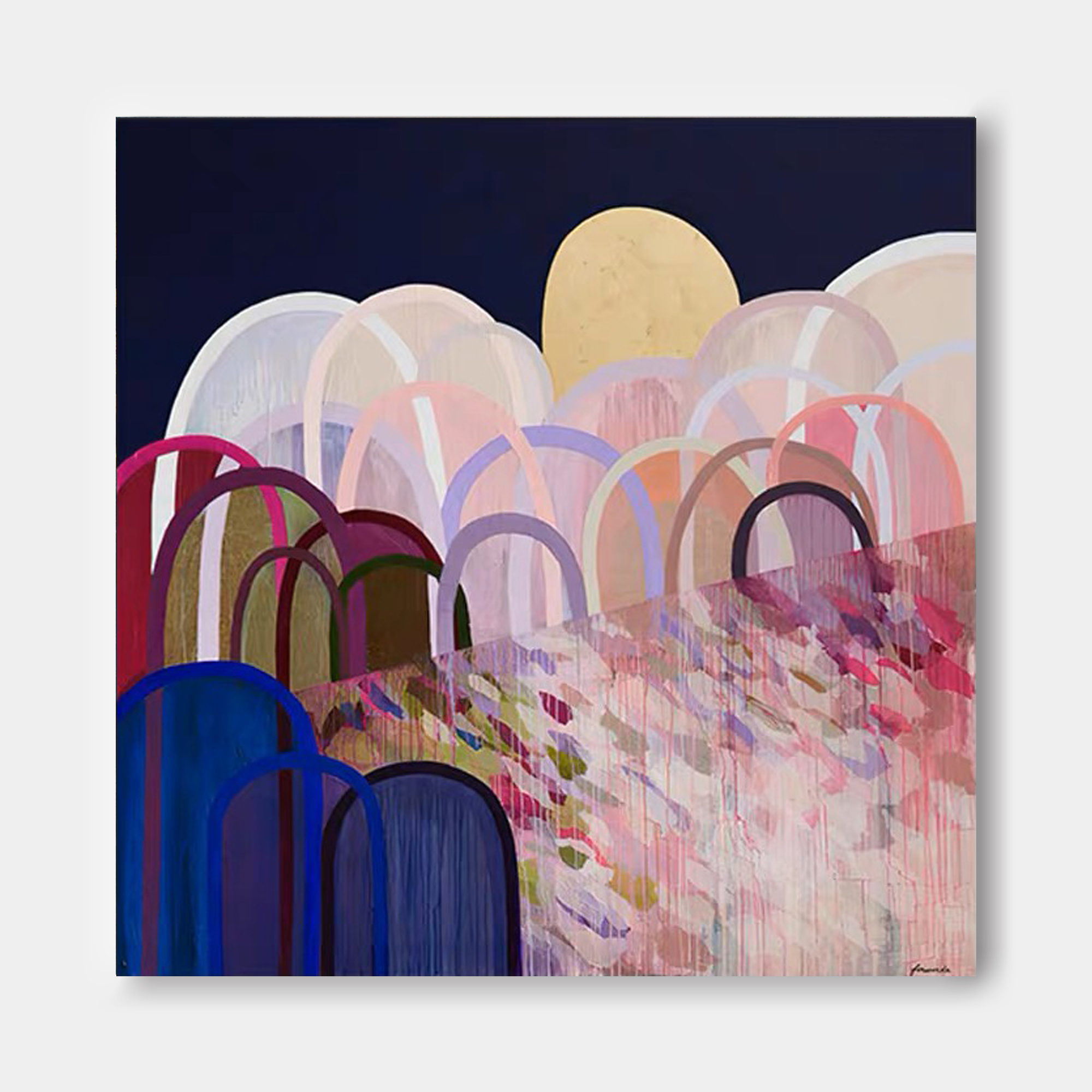 Abstract Canvas Art AB045 - Neutralighting