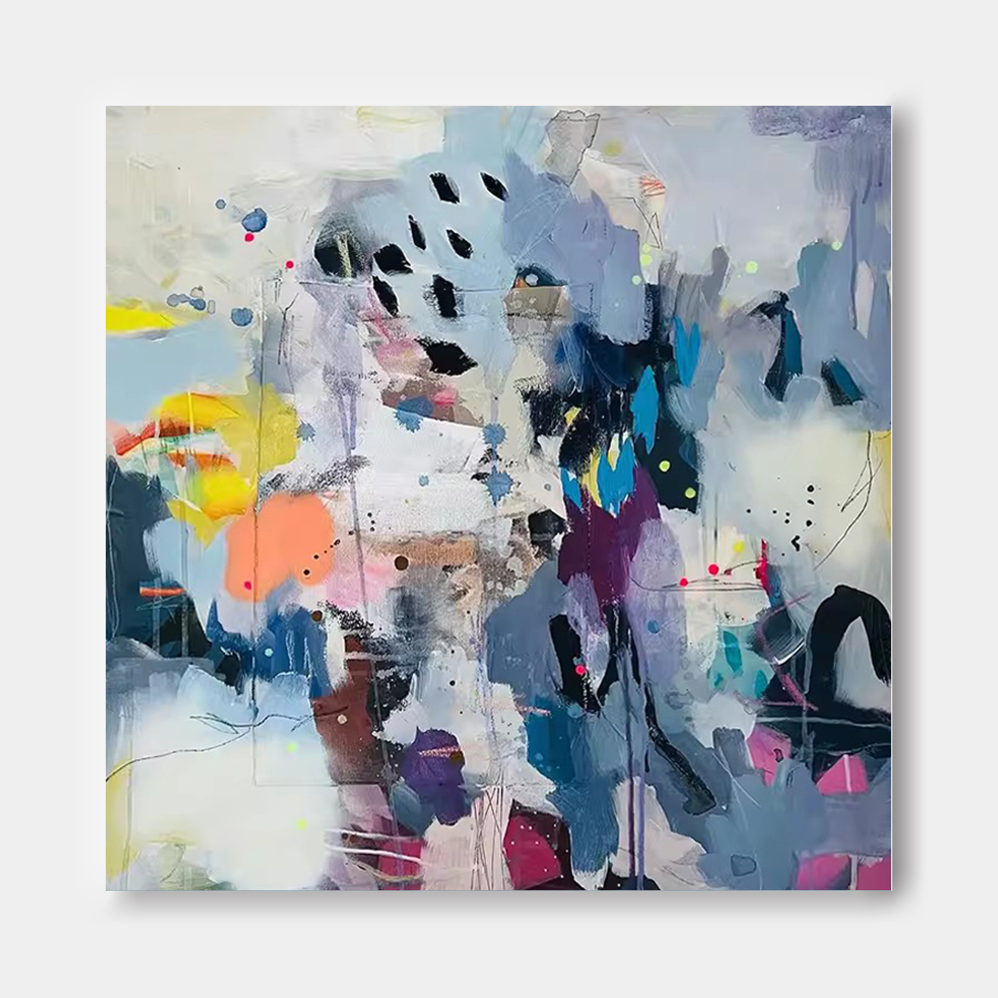 Abstract Canvas Art AB064 - Neutralighting