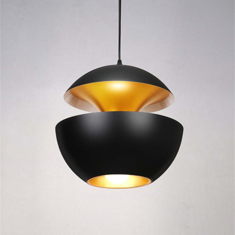 Arisha Metal Modern Pendant Light, Black / White - Neutralighting