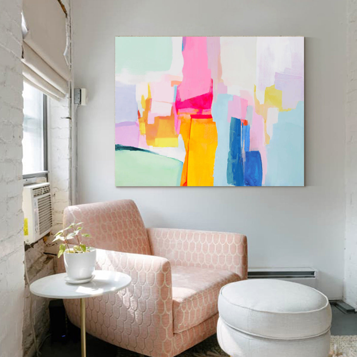 Colorful Pastel Abstract Painting