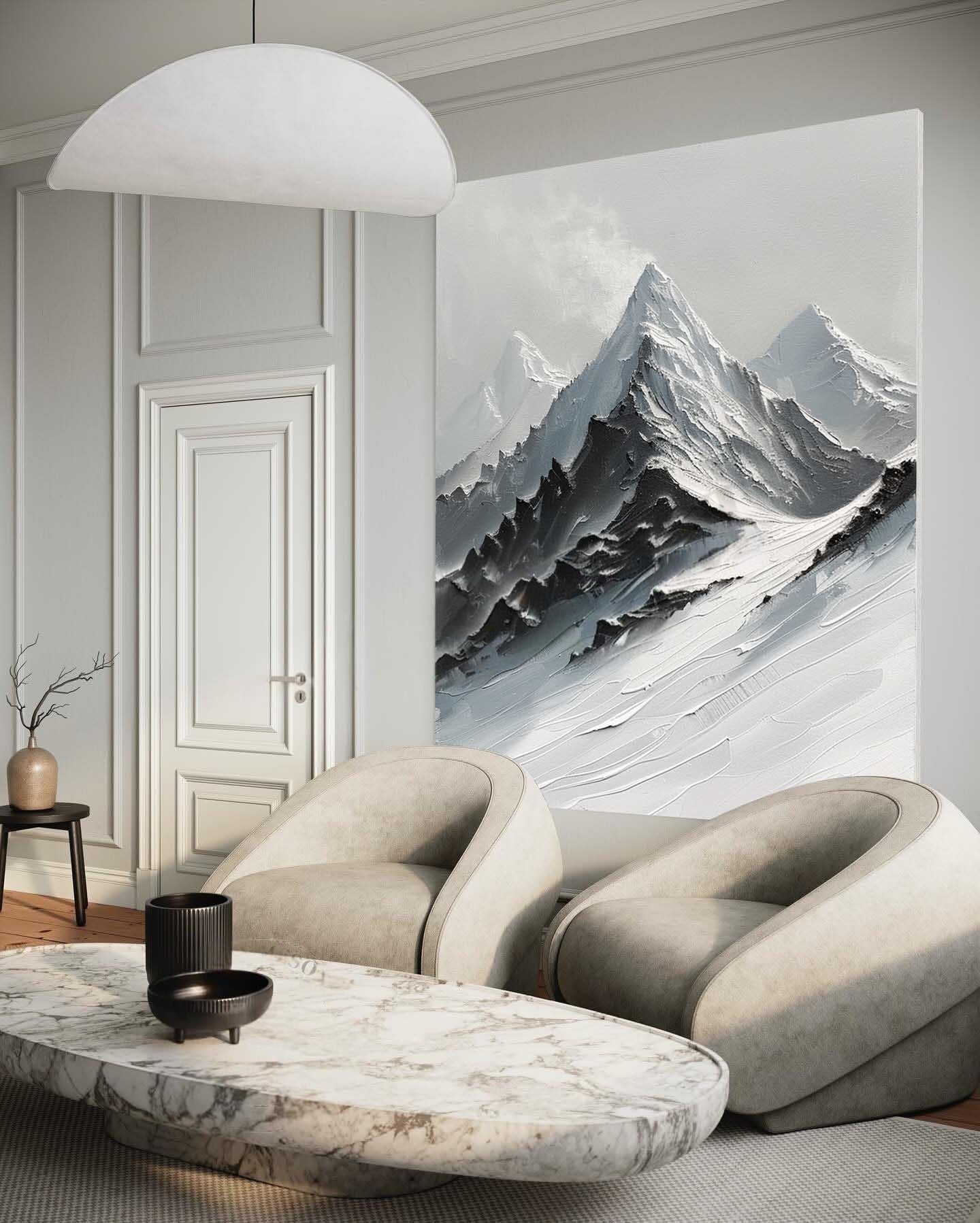 Wall Art Majestic Snow Capped Mountain