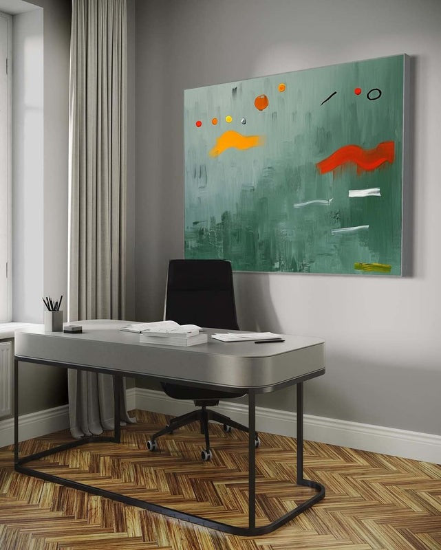 Wall Art Playful Textured Whimsical Shapes