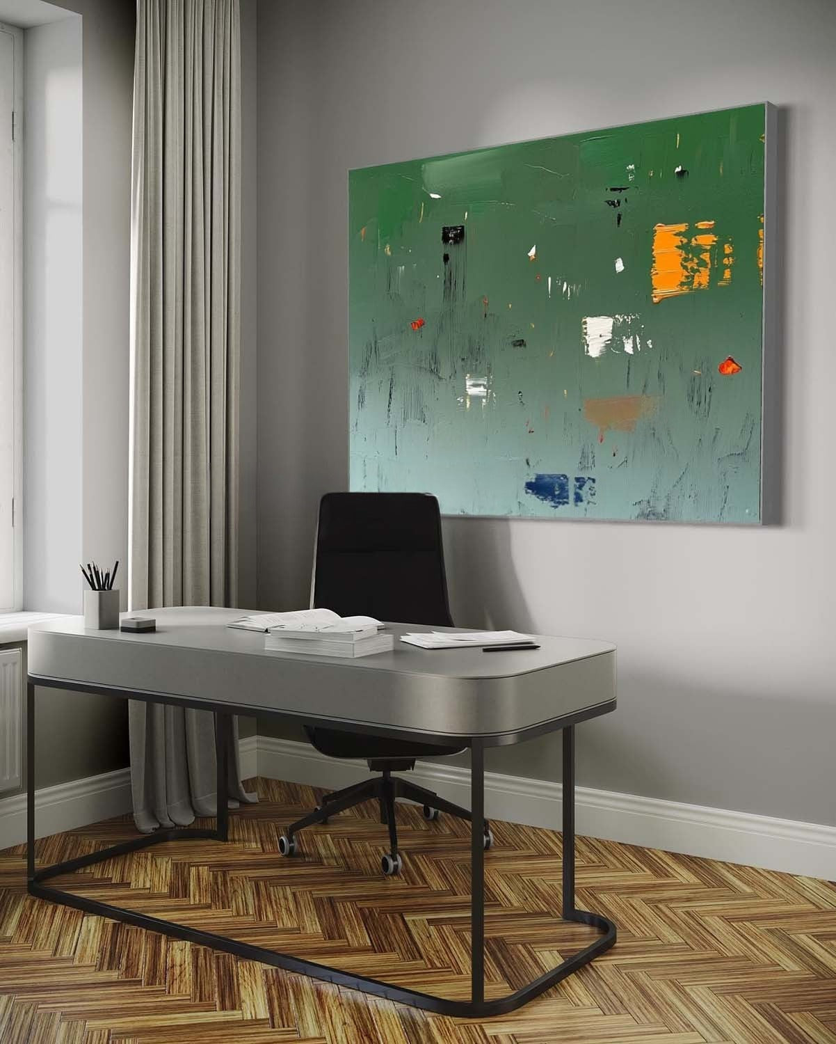 Wall Art Square Abstract Modern Minimalist