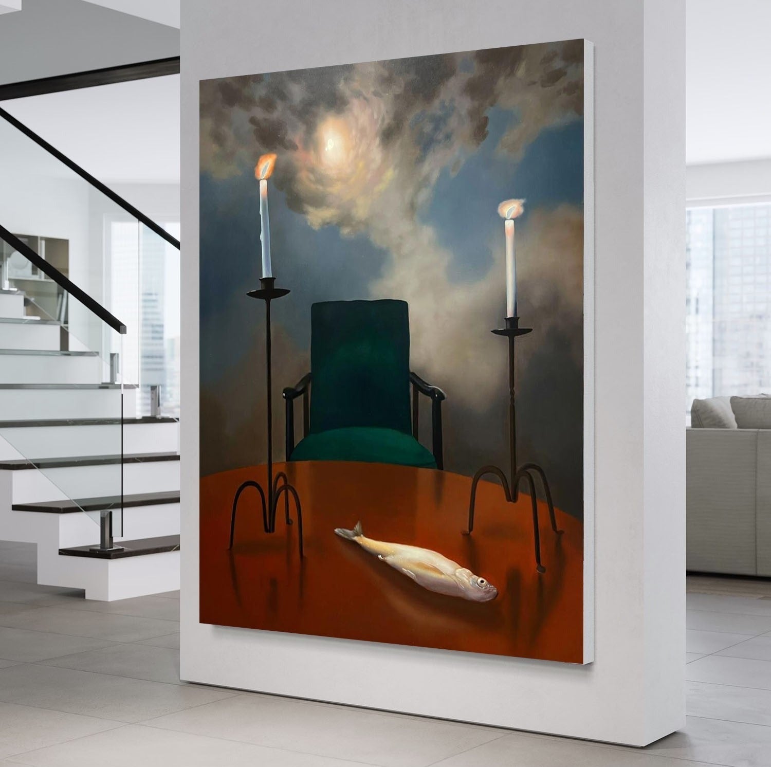 Wall Art Surreal Textured Still Life Fish