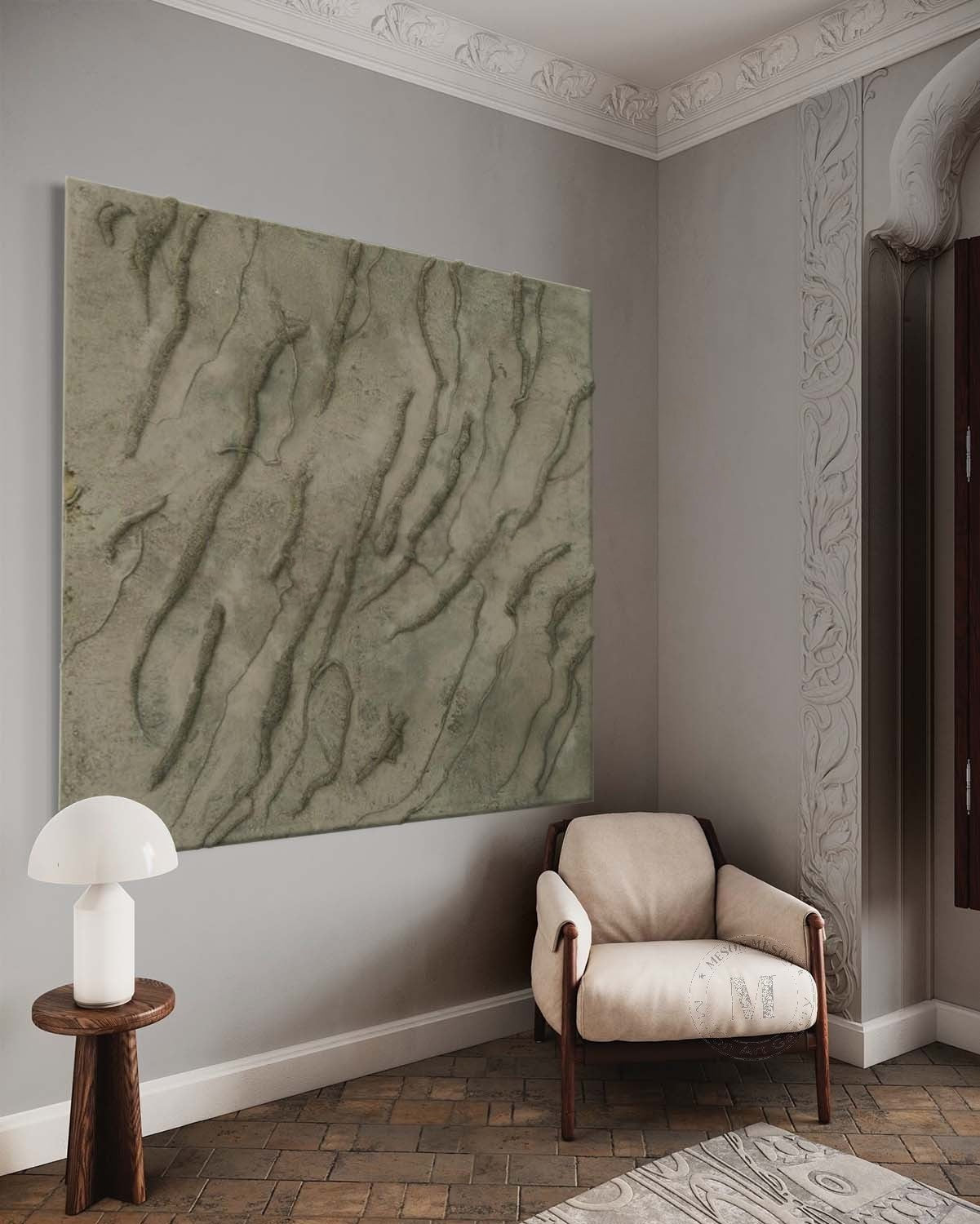 Wall Art Square 3D Texture Oil Painting