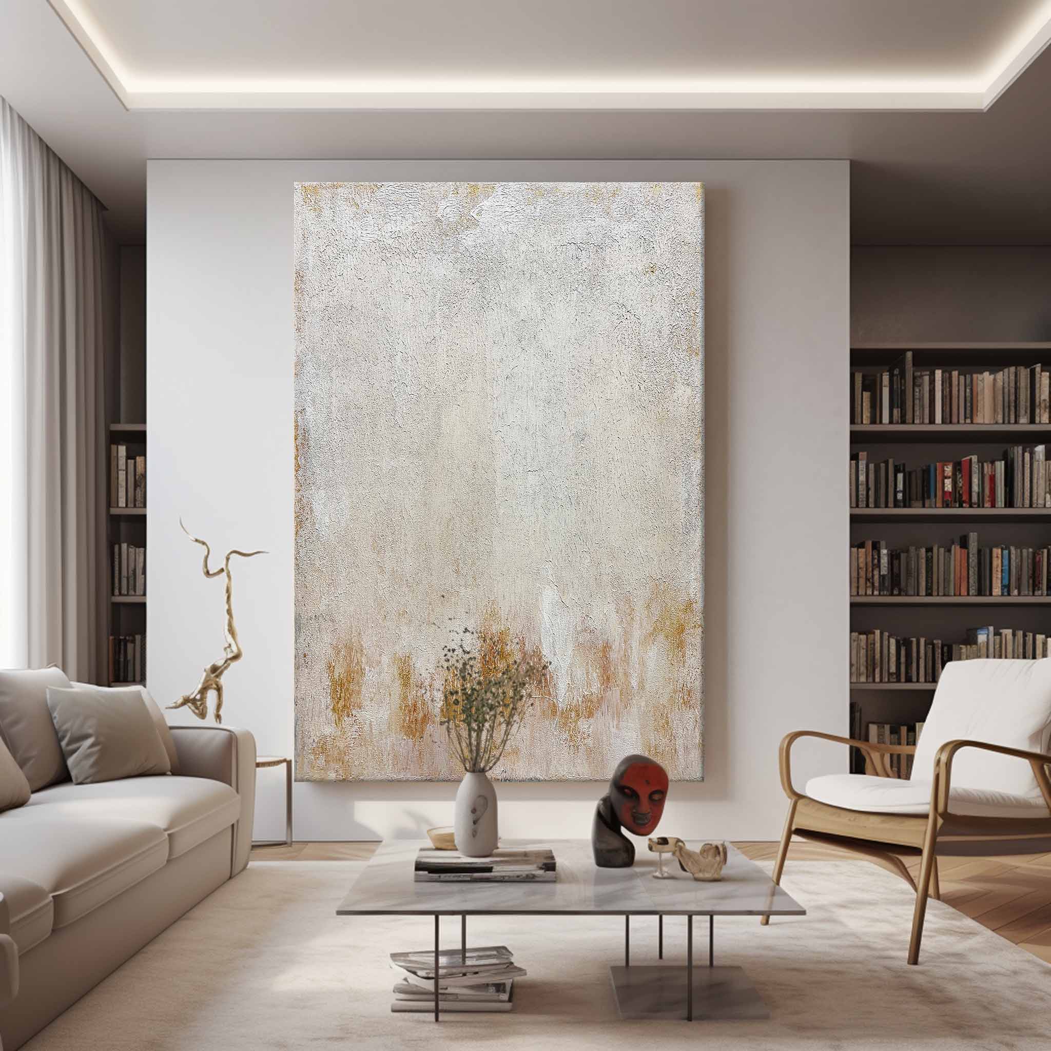 Beige Minimalist Painting
