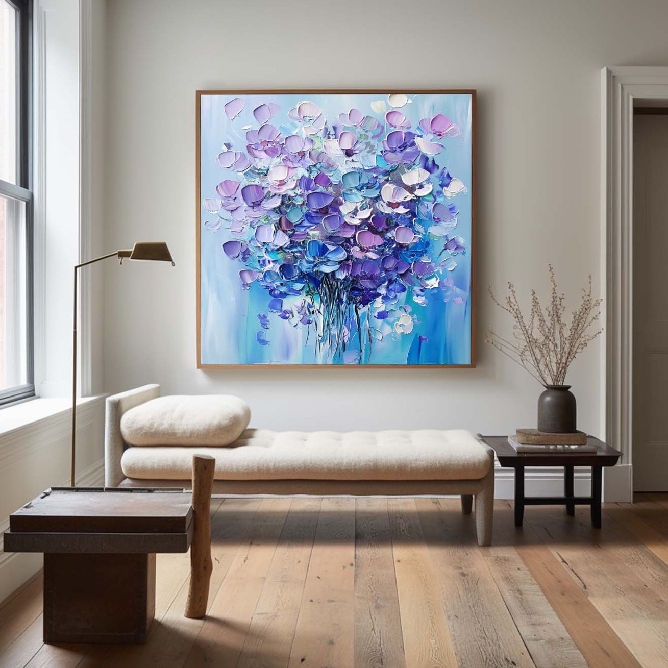 Lavender Blossom Garden Painting