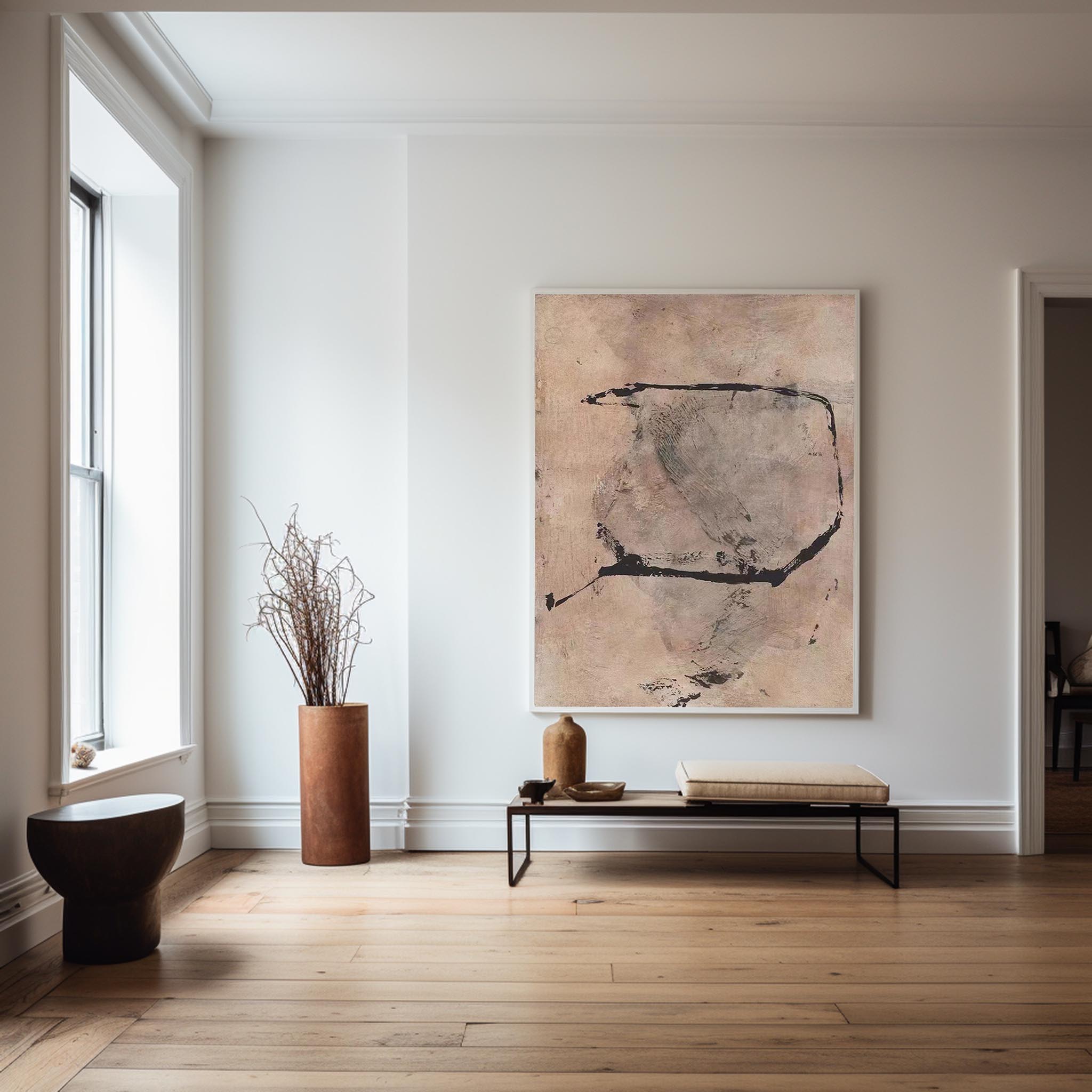 Wabi-sabi Abstract Painting ABAV290 - Neutralighting