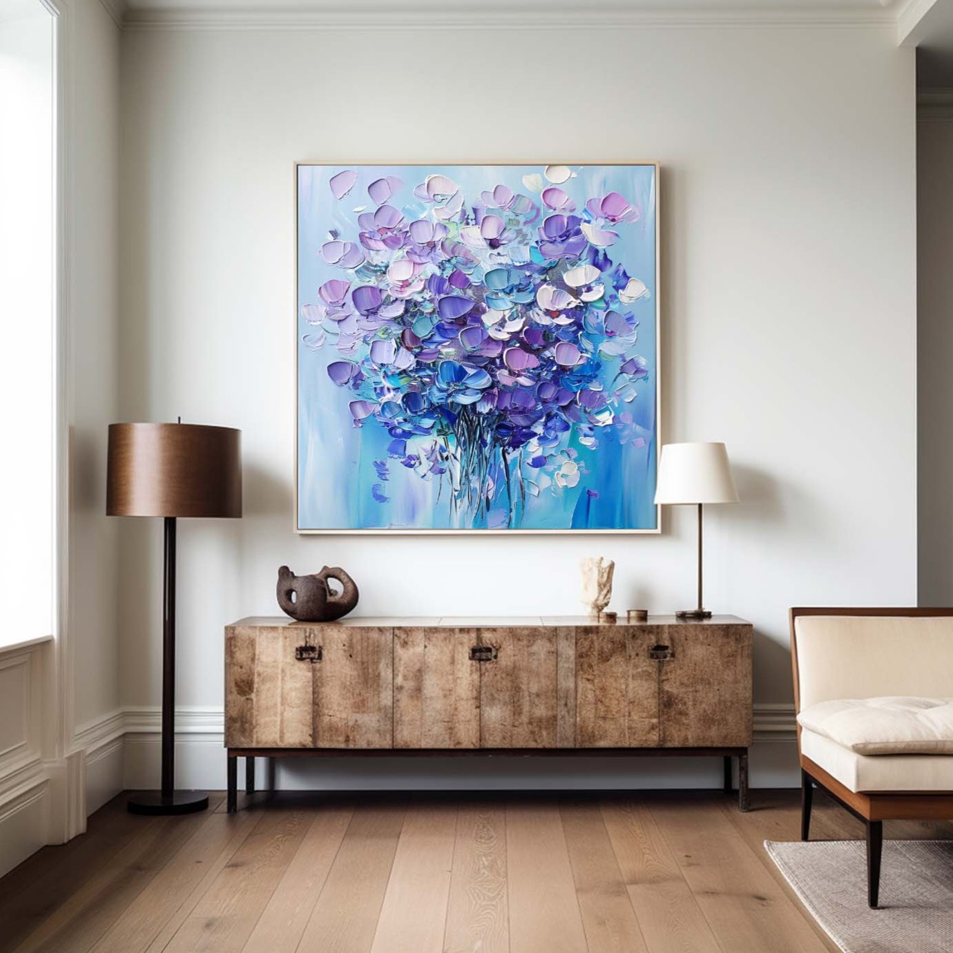 Lavender Blossom Garden Painting
