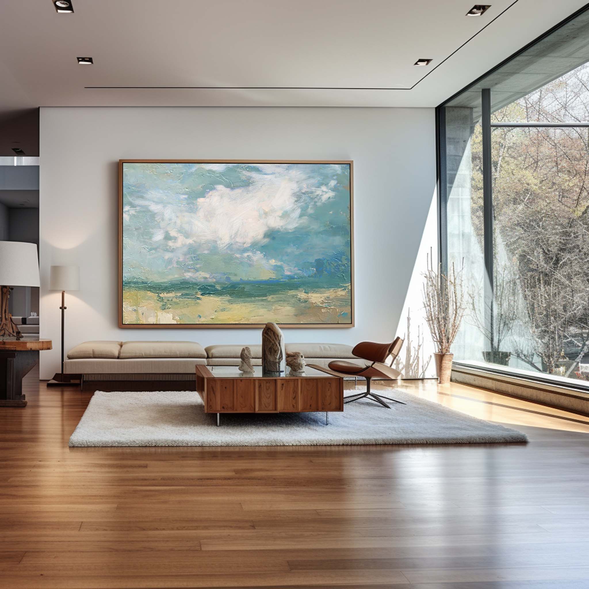 Large Sky And Sea Painting ABSH05 - Neutralighting