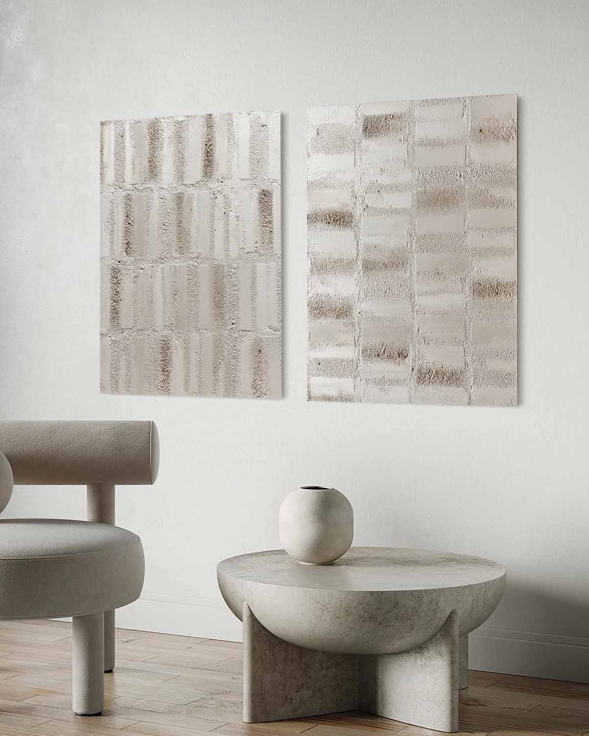 Plaster Art Texture Painting SG407 - Neutralighting