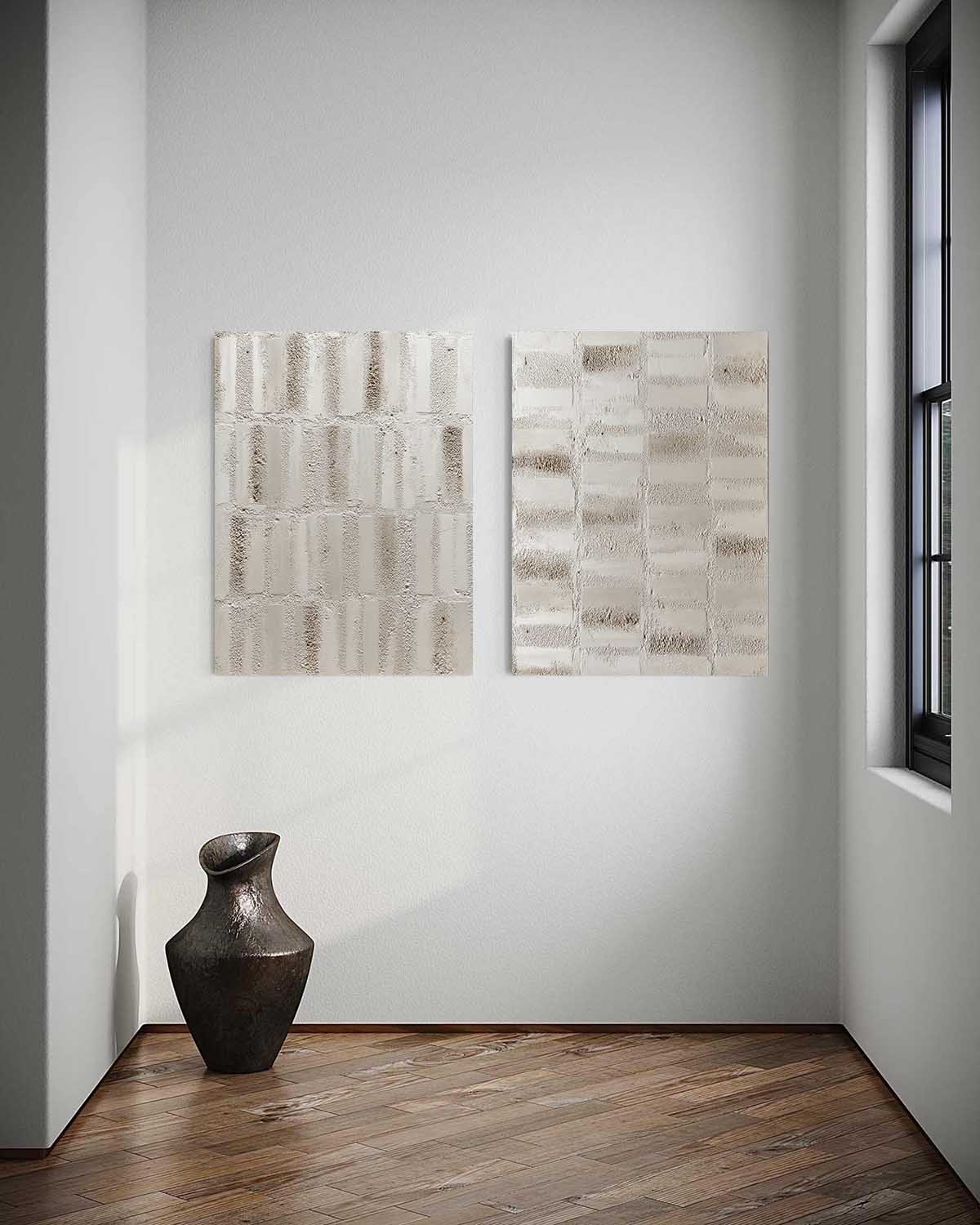 Plaster Art Texture Painting SG407 - Neutralighting
