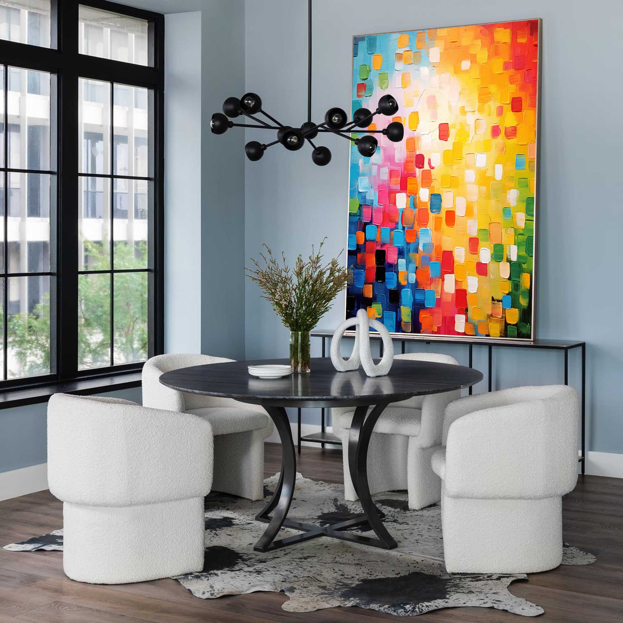 Wall Art Abstract Minimalist Bold Color