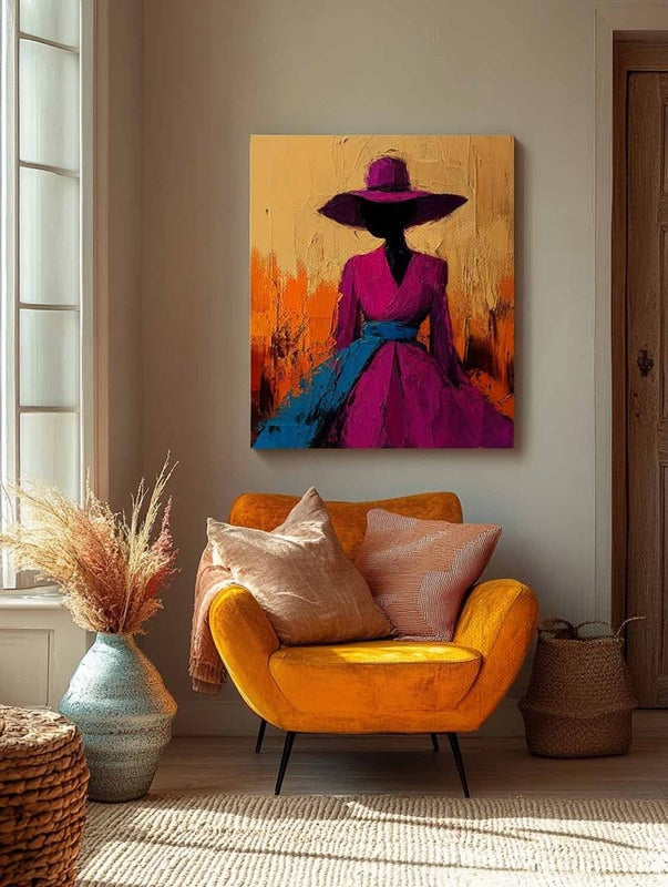 Wall Art Abstract Woman Painting