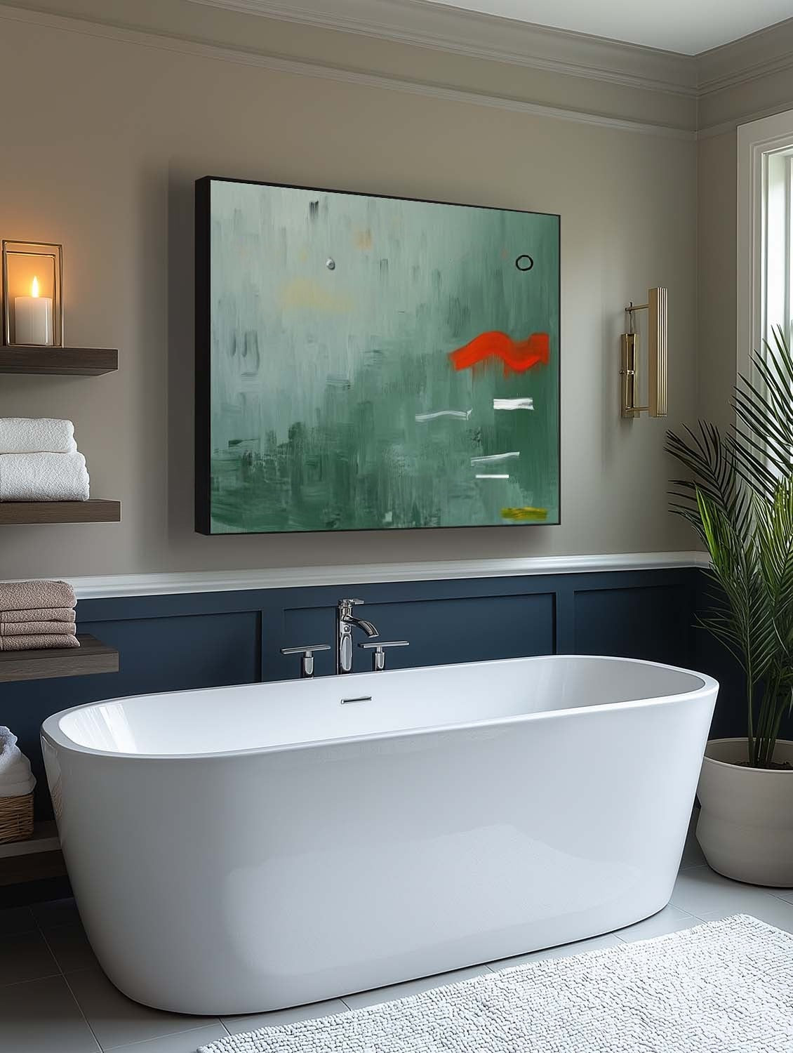 Wall Art Playful Textured Whimsical Shapes