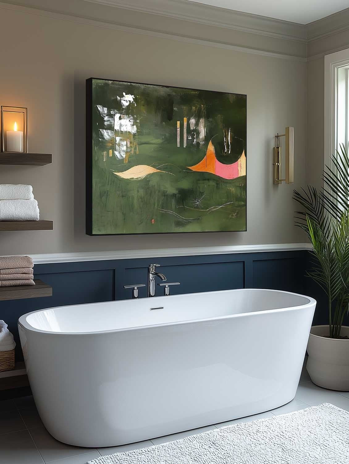 Wall Art Rectangle Abstract Landscape Inspired