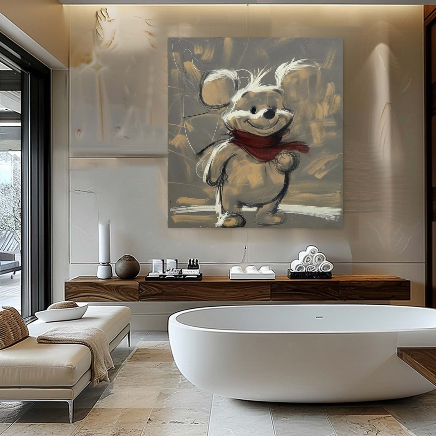 Wall Art Expressive Brushstroke Whimsical