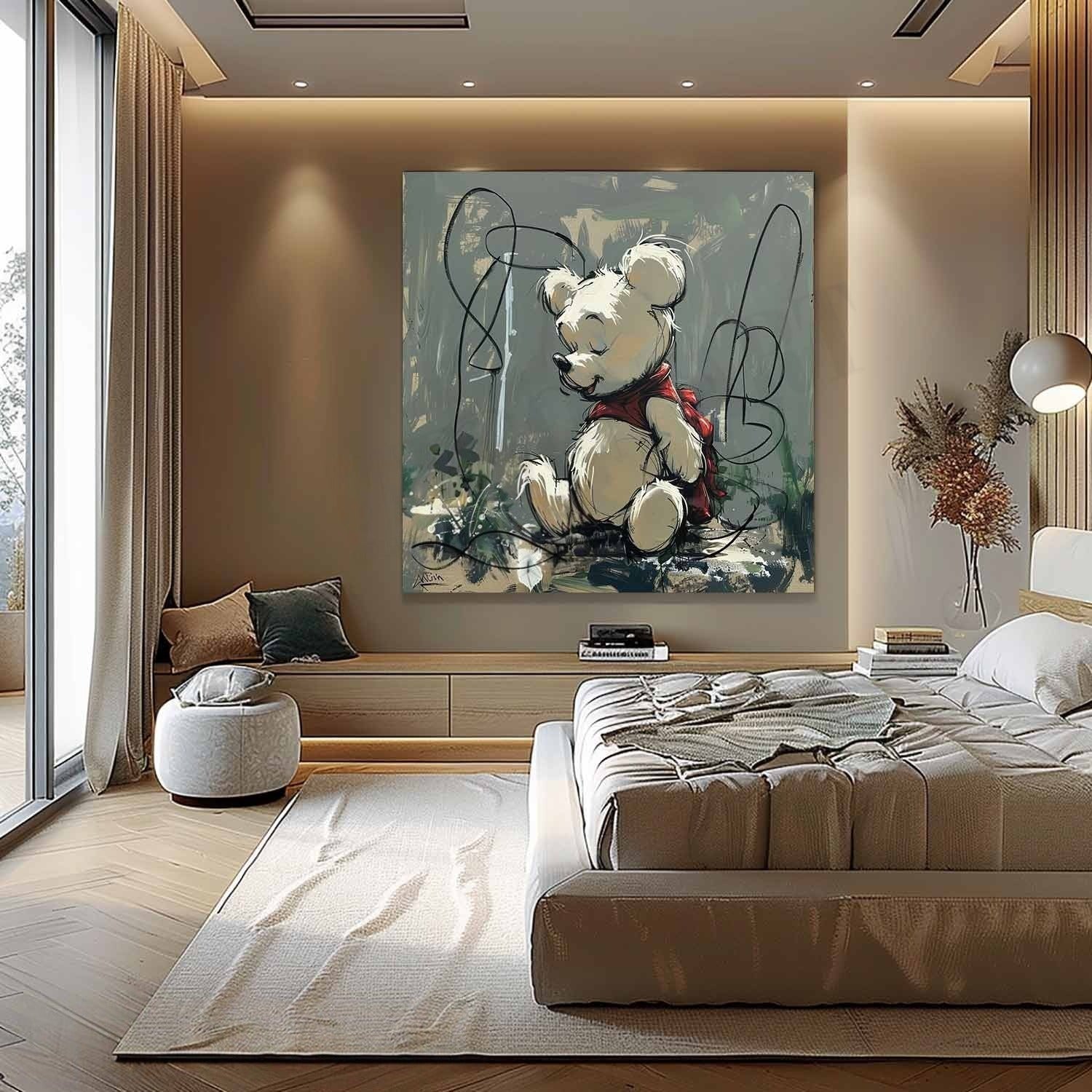 Wall Art Whimsical Sitting Bear
