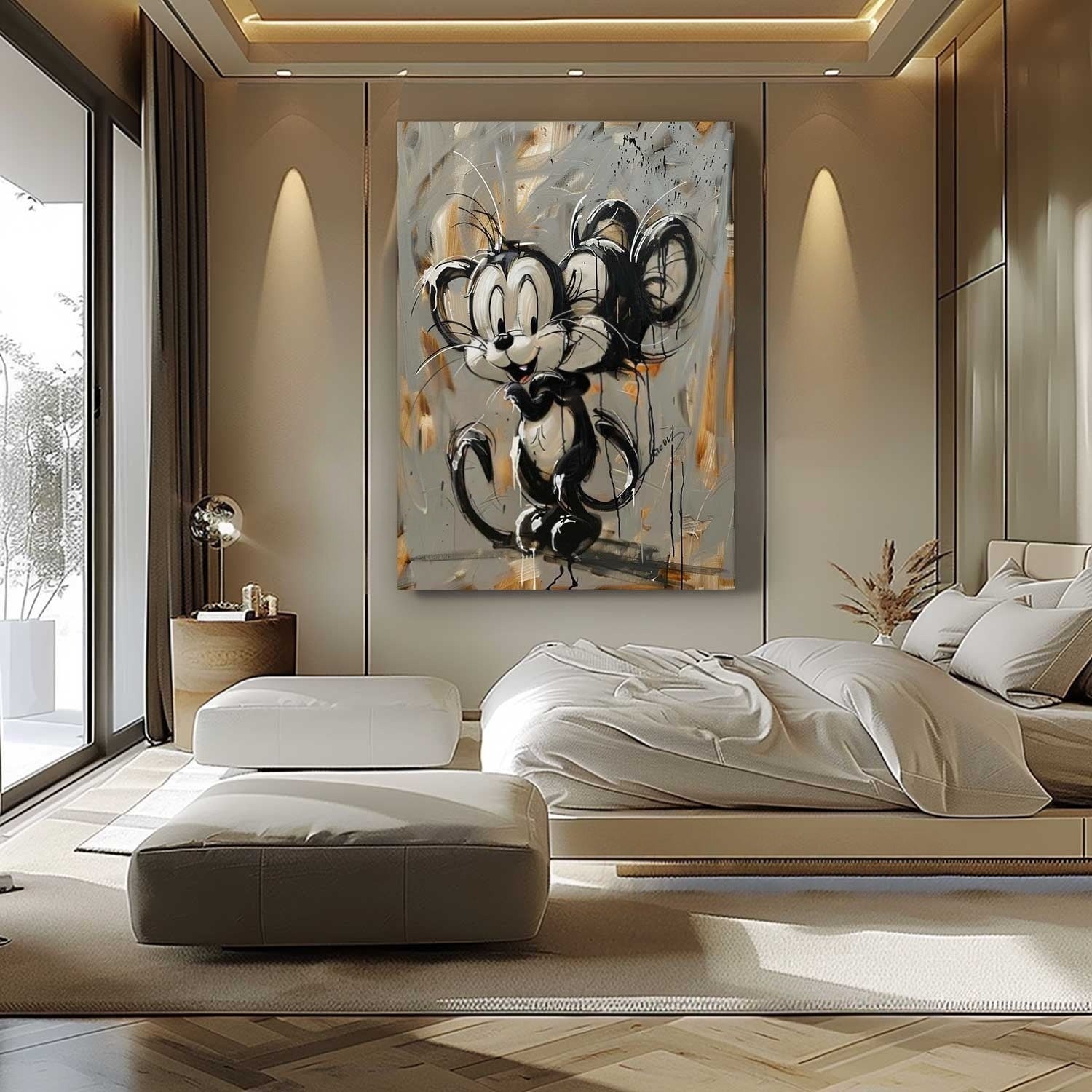 Wall Art Textured Expressive Brushstroke