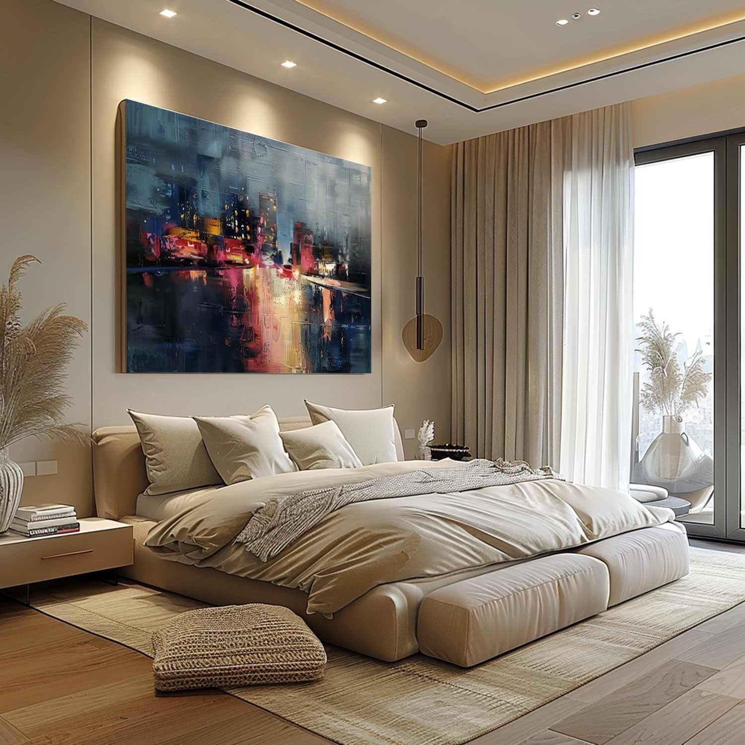 Wall Art Expressive Brushstroke