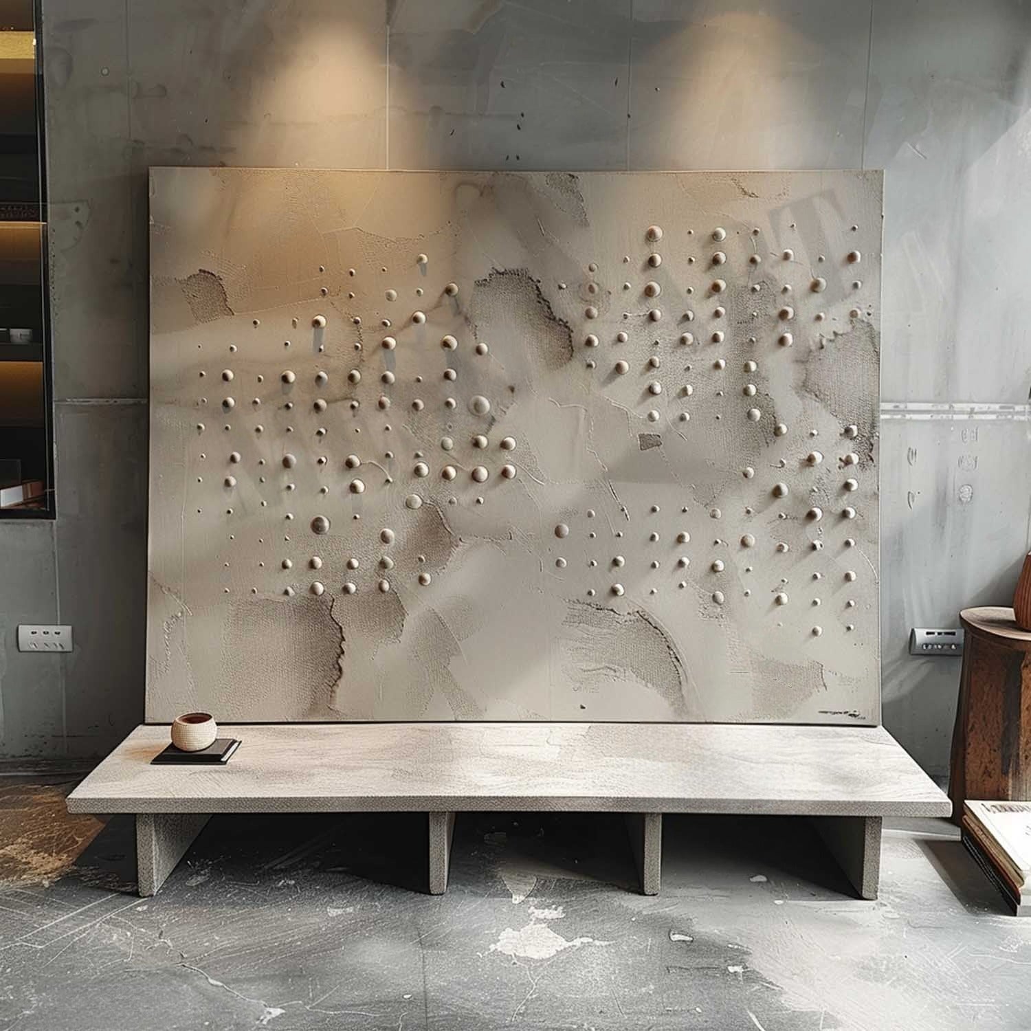 Wall Art Neutral Dotted Wabi-Sabi