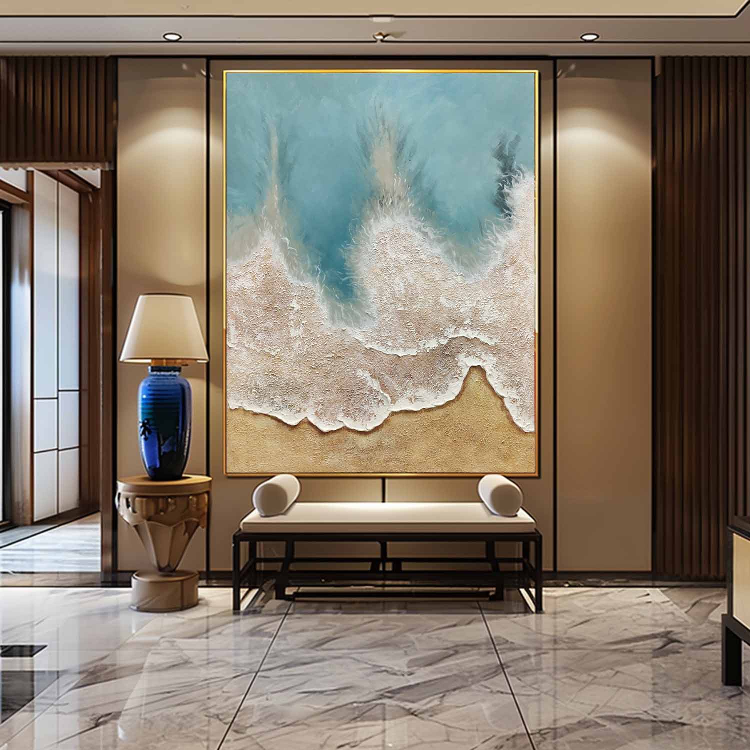 Plaster Art Texture Painting SG262 - Neutralighting