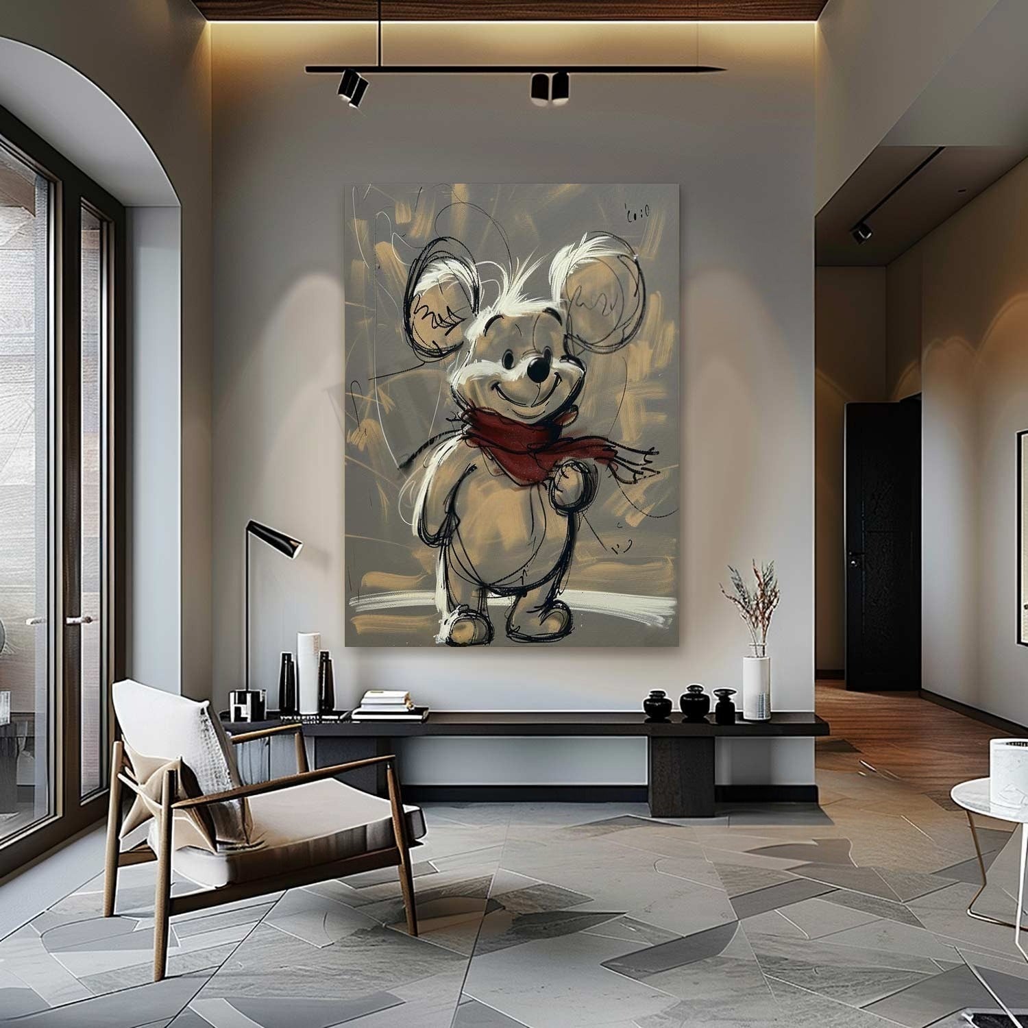 Wall Art Expressive Brushstroke Whimsical