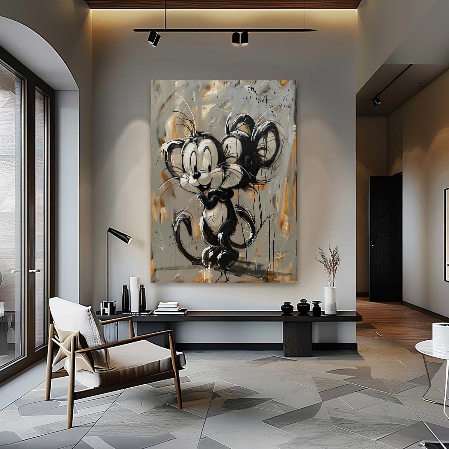 Wall Art Textured Expressive Brushstroke