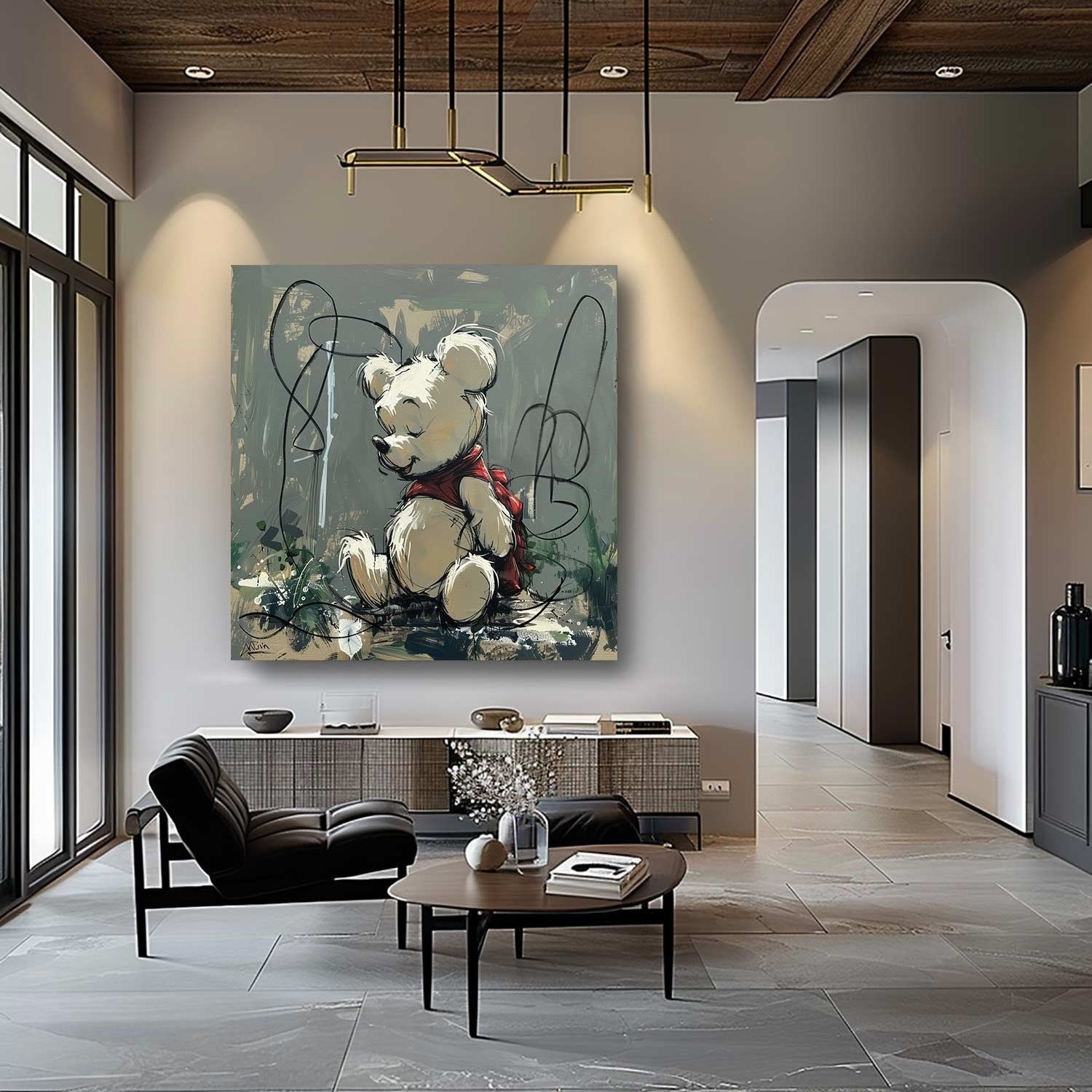 Wall Art Whimsical Sitting Bear