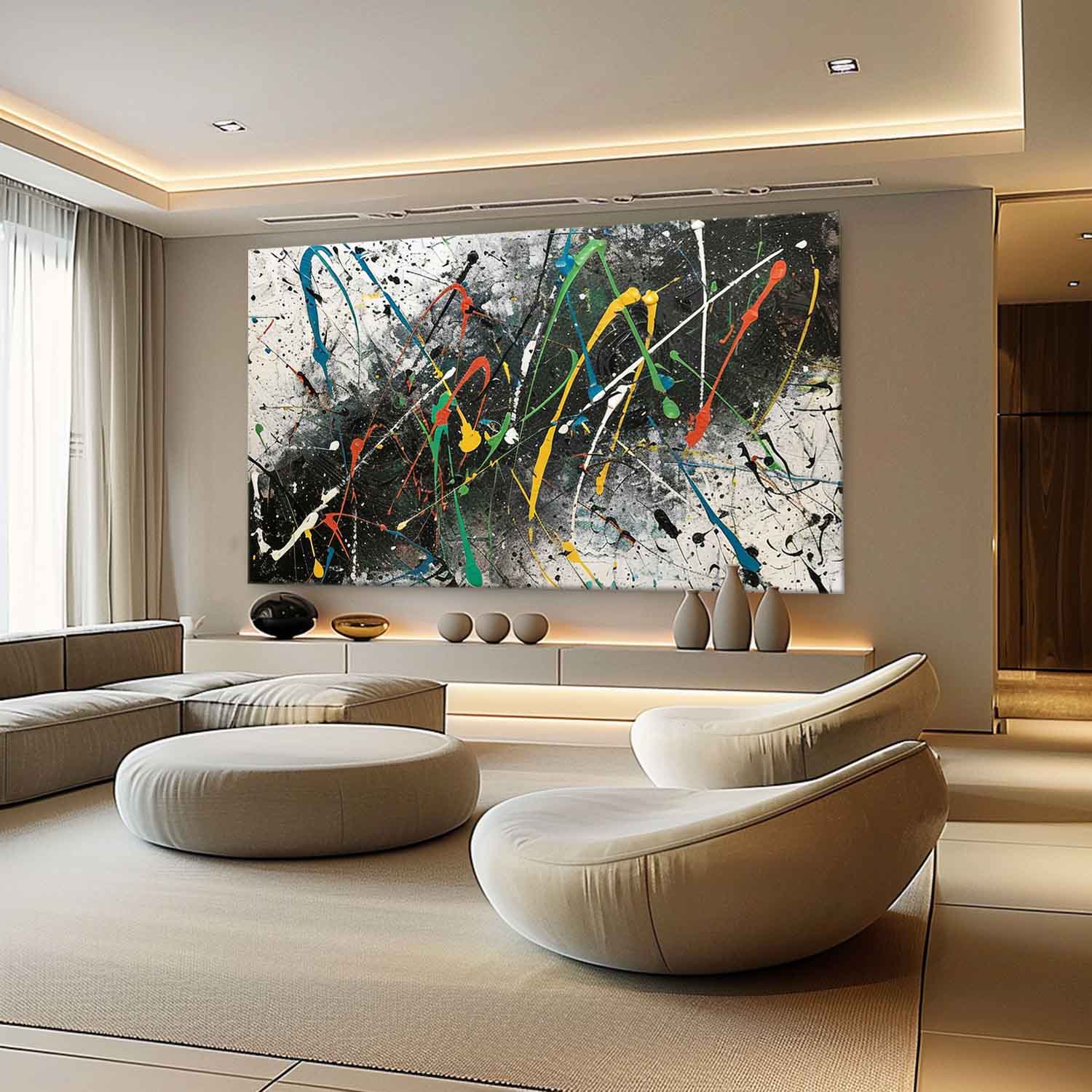 Wall Art Bold Contemporary Abstract Expressionism
