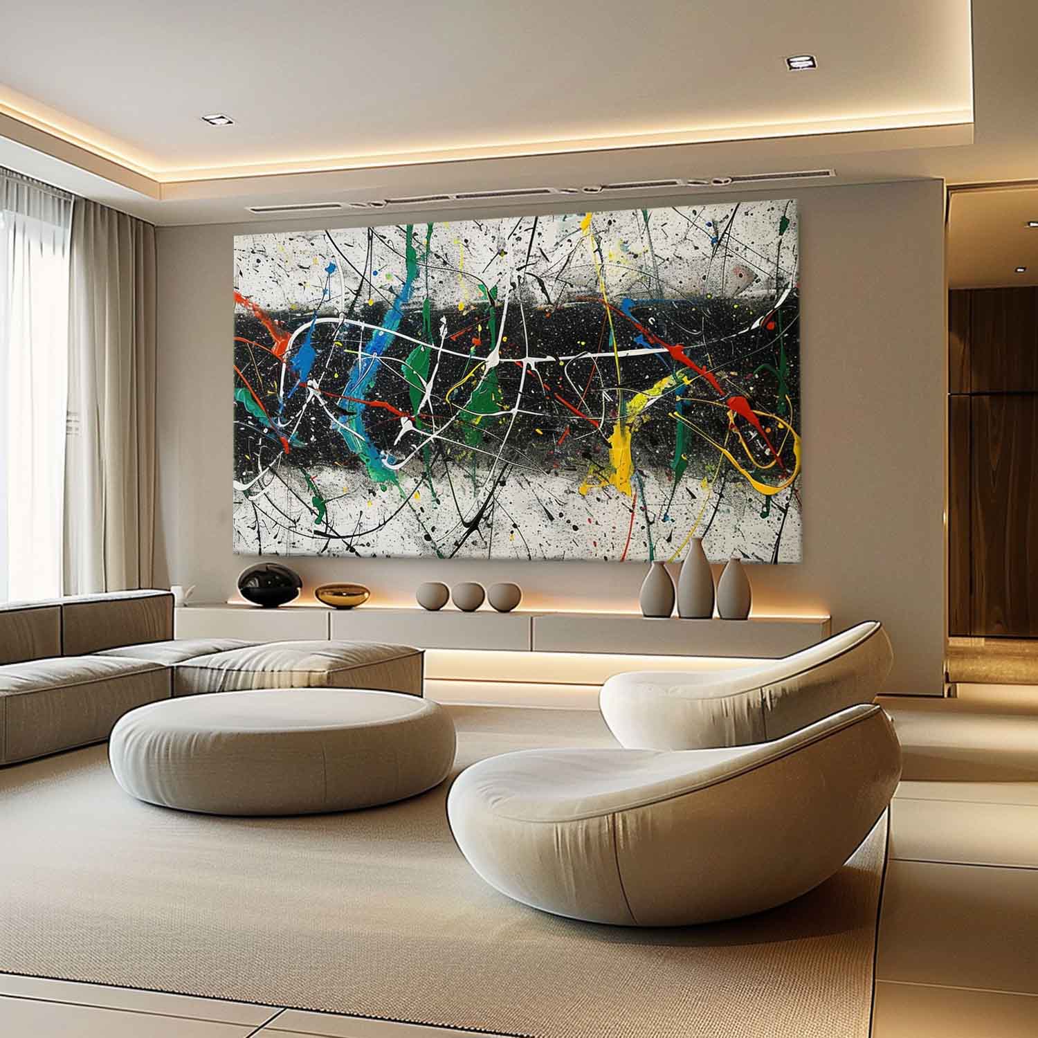 Abstract Expressionist Art AEA031 - Neutralighting